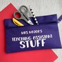 Personalised Teaching Assistant Stuff Pencil Case, thumbnail 1 of 3