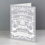 Personalised Grey Papercut Style Card, thumbnail 2 of 3