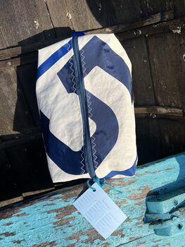 Recycled Sailcloth Wash Bag, 5 of 6