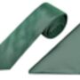 Mens Luxury Emerald Green Tie Gift Box Set, thumbnail 4 of 5