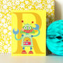 Mini R For Robot Card, thumbnail 1 of 3