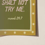 Thou Shalt Not Try Me Giclée Print, thumbnail 10 of 12