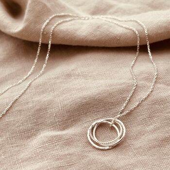 Sterling Silver Russian Ring Necklace, 8 of 8