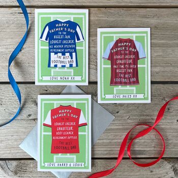 Father's Day Football Shirt Card, 8 of 9