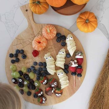 Personalised Wooden Family Halloween Graze Board, 2 of 4