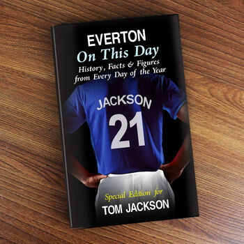 Personalised Everton On This Day Football Book, 3 of 4