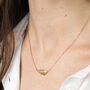Stainless Steel Feather Pendant Necklace, thumbnail 1 of 6
