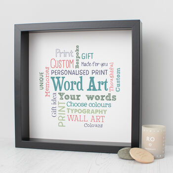Personalised Thank You Word Art Gift, 6 of 6