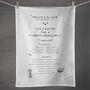 Lifes Recipe For A Happy Marriage Tea Towel, thumbnail 1 of 2