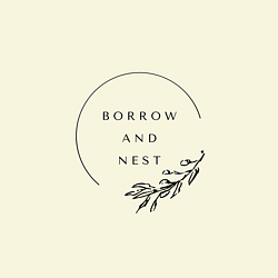 Borrow and Nest Wooden Toy Rental Logo