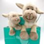 Sheep Mummy, Baby Lamb Soft Plush Toy Set, thumbnail 8 of 8