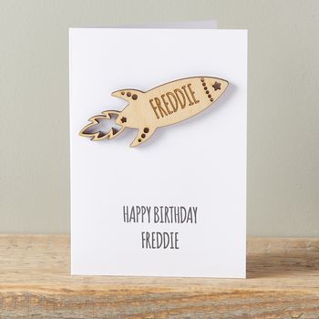 Personalised Children's Space Rocket Card, 3 of 6