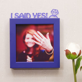 'I Said Yes!' Engagement Mini Photo Frame, 4 of 7