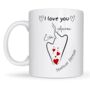 Abstract Love Sketch Personalised Mug, thumbnail 1 of 5