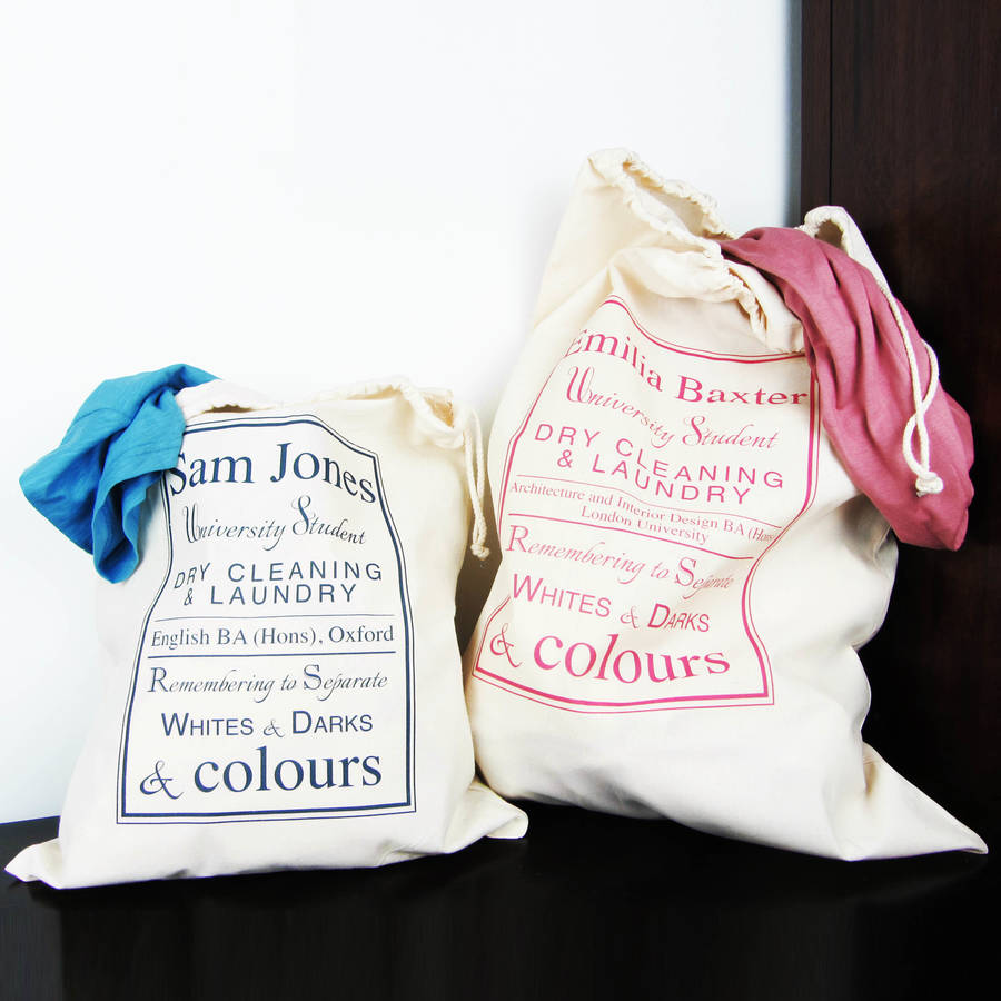 Personalised 'Student Name And Course' Laundry Bag, 1 of 3