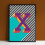 Letter X Print Alphabet Initial Wall Art Print, thumbnail 2 of 2