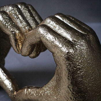 Gold Heart Hands Ornament, 2 of 3