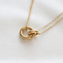 Mother Of The Groom Necklace – Wedding Gift For Mother In Law, Mum, Interlocking Circle Jewellery, Wedding Keepsake, thumbnail 2 of 8