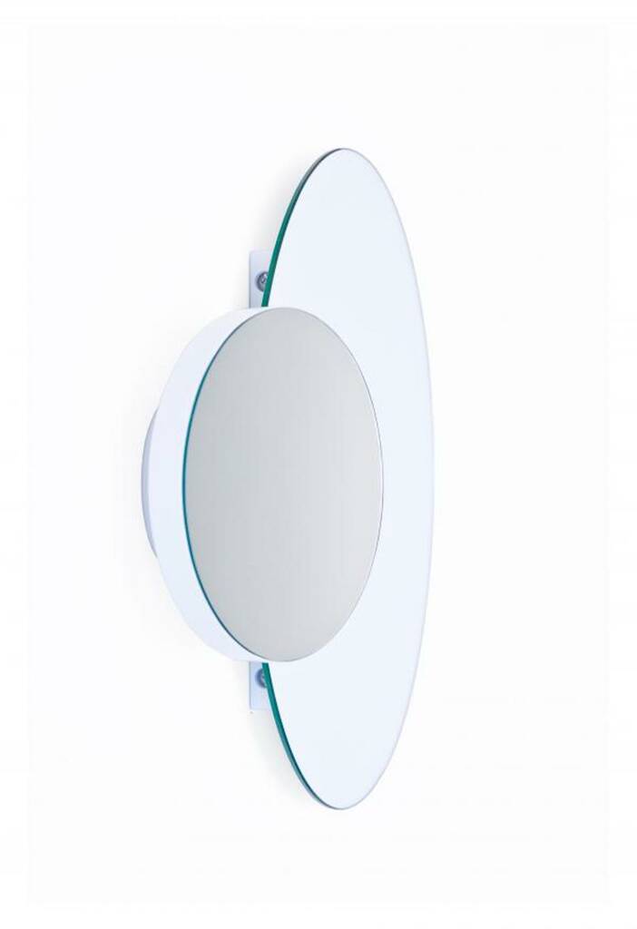 White Gloss Wall Mirror Solar By Lime Lace