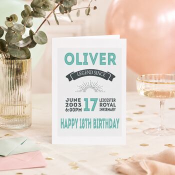 Personalised Special Date 18th Birthday Card, 2 of 6
