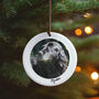 Personalised Ceramic Pet Photo Christmas Ornament, thumbnail 1 of 2