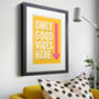Good Vibes Only Positive Thinking Poster Housewarming Foil Art Print, thumbnail 7 of 9