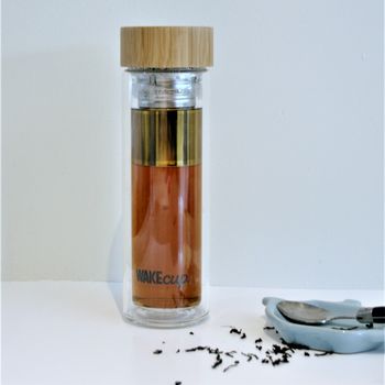 Reusable Sustainable Glass And Bamboo Tea Infuser, 4 of 12