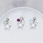 Birthstone Silver Star Necklace, thumbnail 4 of 12