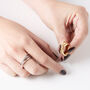 Entwined Serpent Ring In Silver, thumbnail 6 of 7