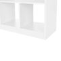 Eight Compartments White Wooden Bookcase Bookshelf, thumbnail 6 of 7
