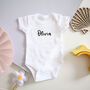 Personalised Short Sleeve Baby Name Bodysuit, thumbnail 8 of 12