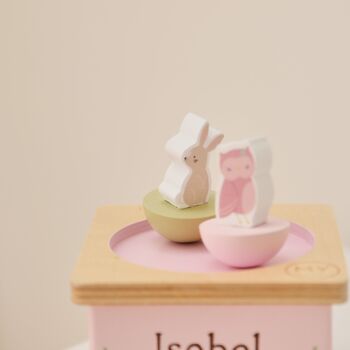 Personalised Wooden Woodland Animals Music Box 3y+, 3 of 4