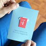 Personalised Football Father's Day Origami Card, thumbnail 1 of 4