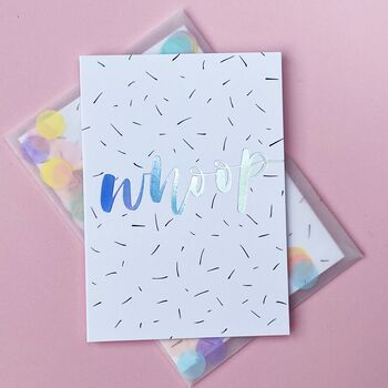Whoop Celebration Card With Confetti Envelope, 3 of 5