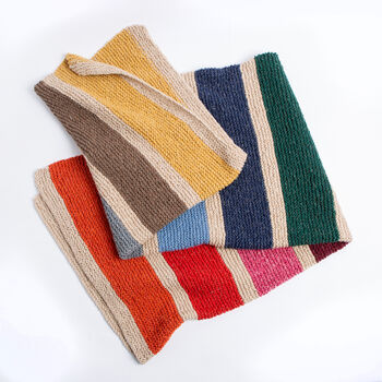 Rainbow Blanket Knitting Kit, 5 of 12