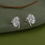 Anatomical Kidney Stud Earrings In Sterling Silver, thumbnail 1 of 12