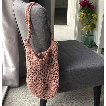 Sustainable Cotton Market Bag Crochet Kit, 2 of 6