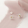 Daisy Sterling Silver Studs, thumbnail 3 of 12