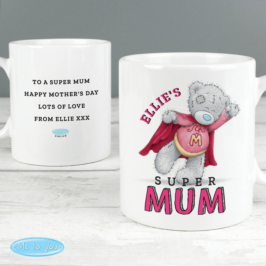 Personalised Super Mum Mug Gift By Bella Personalised Gifts