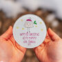 First Christmas As A Mummy Personalised Glass Drink Coaster, thumbnail 1 of 2