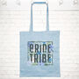 Bride Tribe Blue Floral Box Hen Do Tote Bag, thumbnail 1 of 2