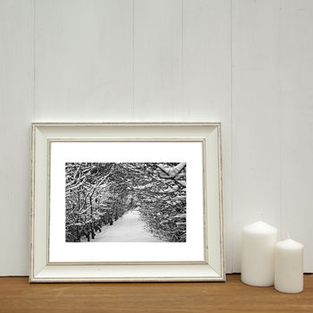 Snowy Path, Suffolk Photographic Art Print, 2 of 4