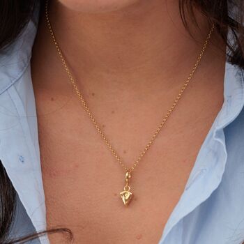 Cheese Slice Charm Necklace, Sterling Silver Or Gold Plated, 2 of 10