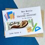 Personalised Teacher/Ta Thank You Chocolate Card, thumbnail 2 of 4