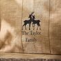 Personalised Natural Jute Deer Log Bag, thumbnail 3 of 6