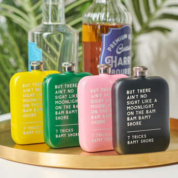 Personalised Song Lyric Hip Flask, 2 of 9