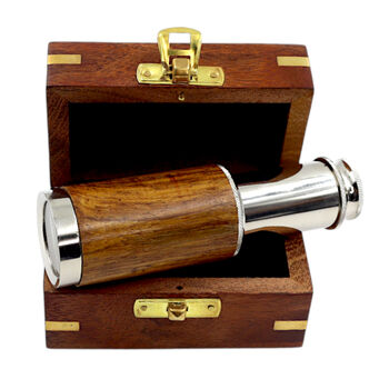 Custom The Westminster Wood And Silver Colour Telescope, 3 of 9