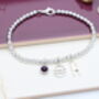 Zodiac Star Sign Personalised Silver Bead Bracelet, thumbnail 5 of 11