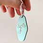 Personalised Handwriting Leather Tag Keyring, thumbnail 7 of 11