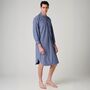 Men's 'Navy Paisley' Crisp Cotton Nightshirt, thumbnail 3 of 4